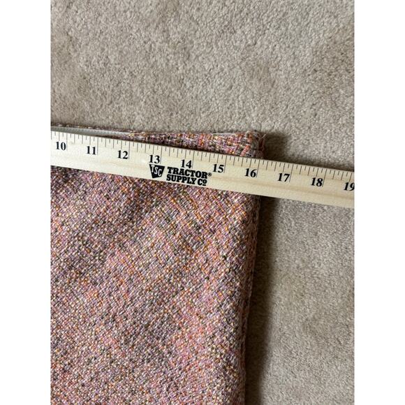 Gap Size 12 Wool Blend Black Pink Tweed Pencil Skirt Velvet Trim Flared EUC - Picture 2 of 8